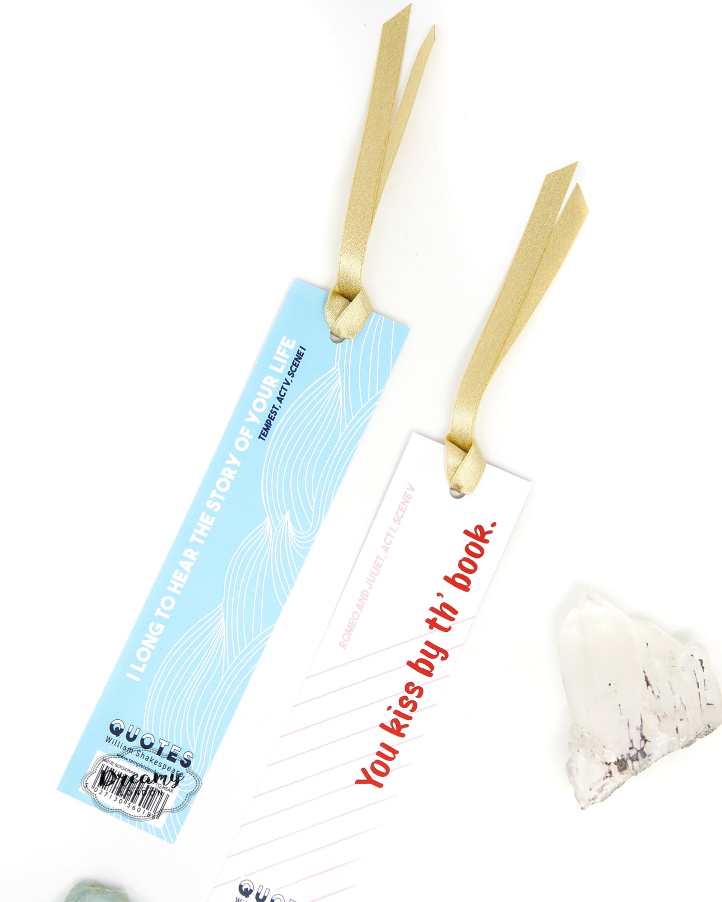 Set of 2 Shakespeare's Quotes Bookmarks - dreamylondon