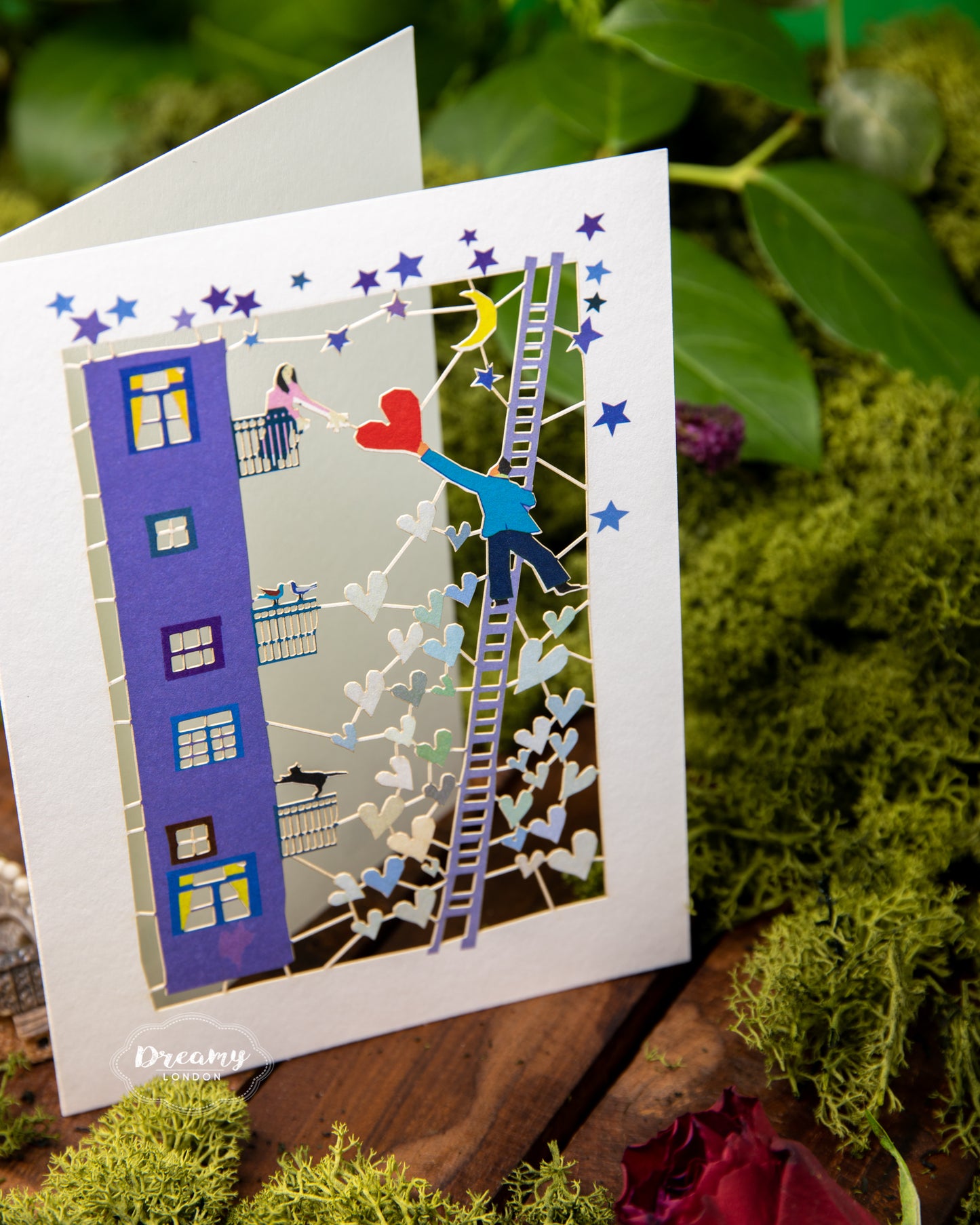 Love's in the Air Greeting Card - dreamylondon