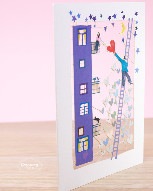 Love's in the Air Greeting Card - dreamylondon
