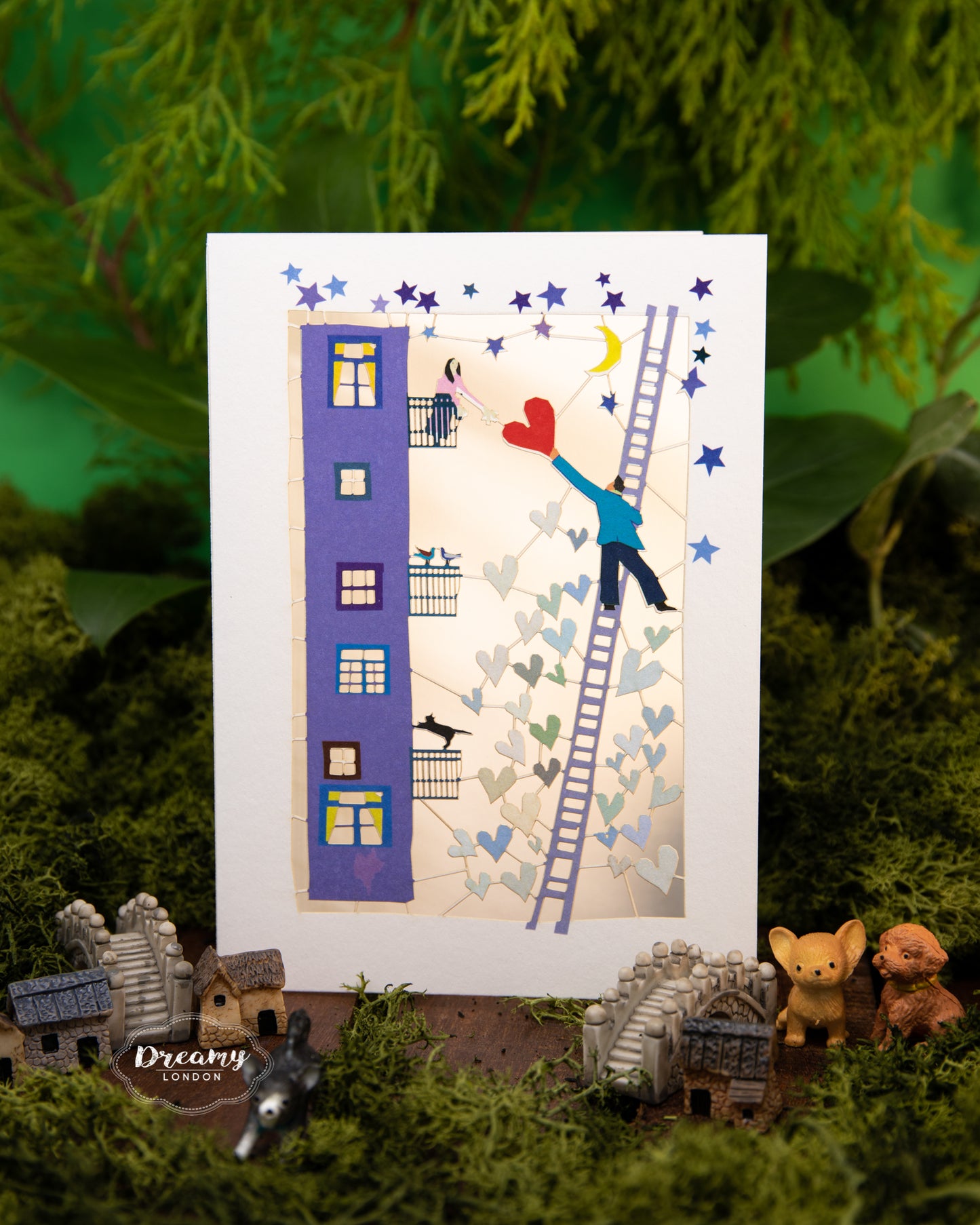 Love's in the Air Greeting Card - dreamylondon