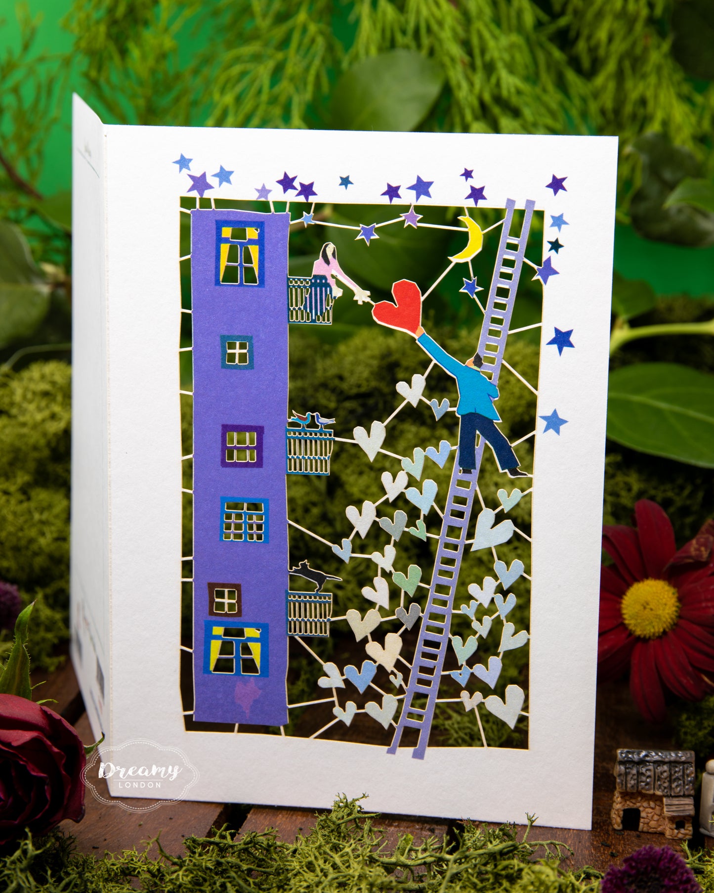 Love's in the Air Greeting Card - dreamylondon