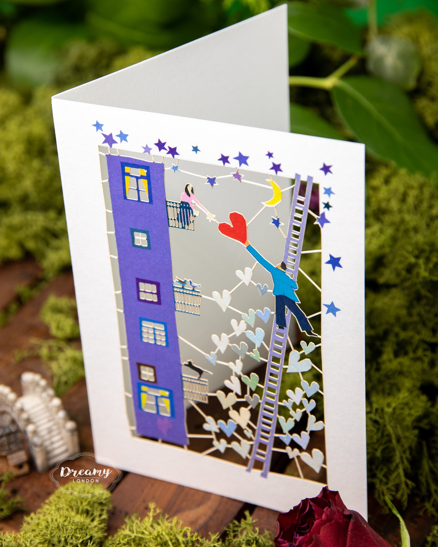 Love's in the Air Greeting Card - dreamylondon