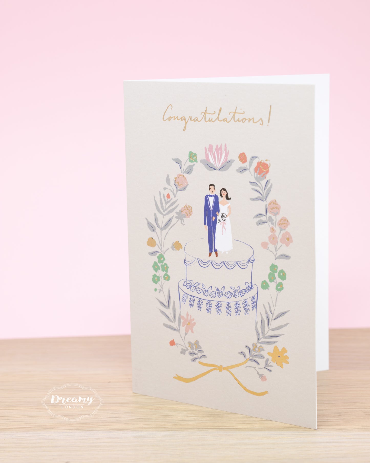 Wedding Congratulations Card, Wedding Card - dreamylondon