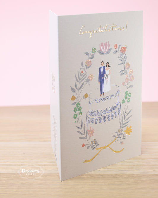 Wedding Congratulations Card, Wedding Card - dreamylondon