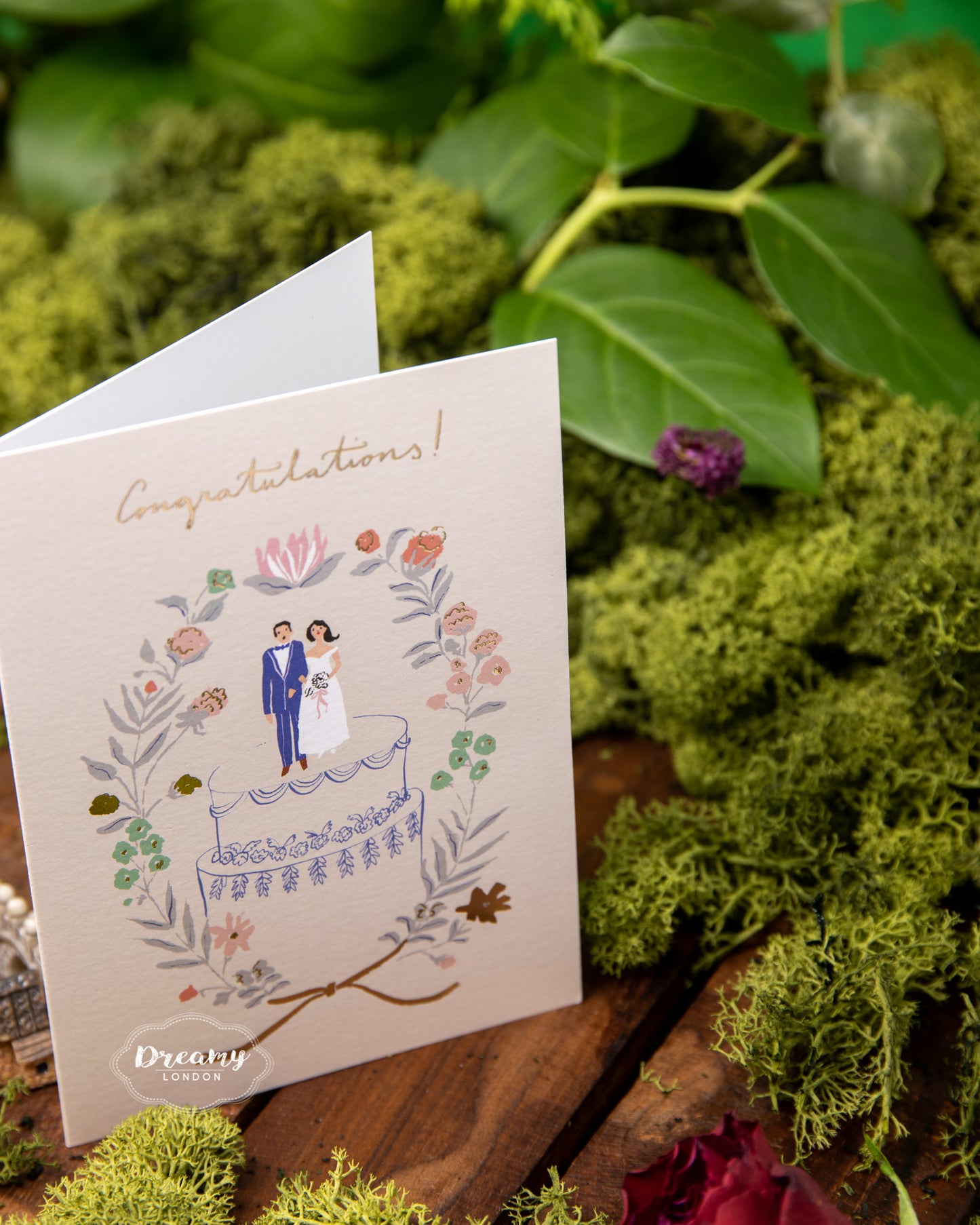 Wedding Congratulations Card, Wedding Card - dreamylondon