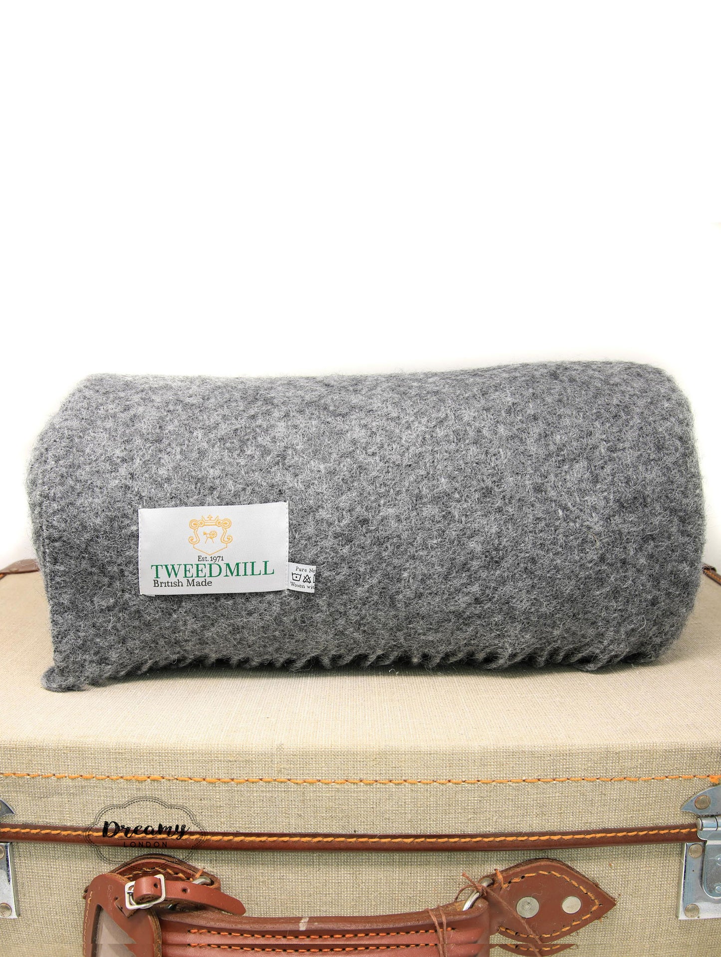 Slate Grey Pure Wool Blanket