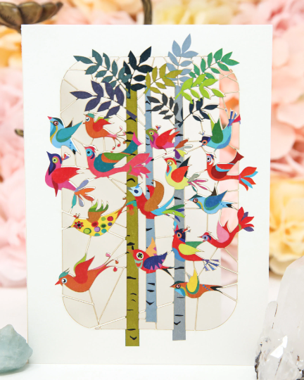 Flying Birds Greeting Card