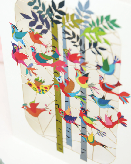 Flying Birds Greeting Card