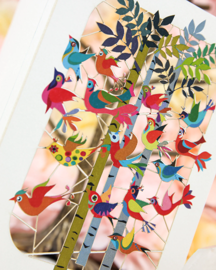 Flying Birds Greeting Card