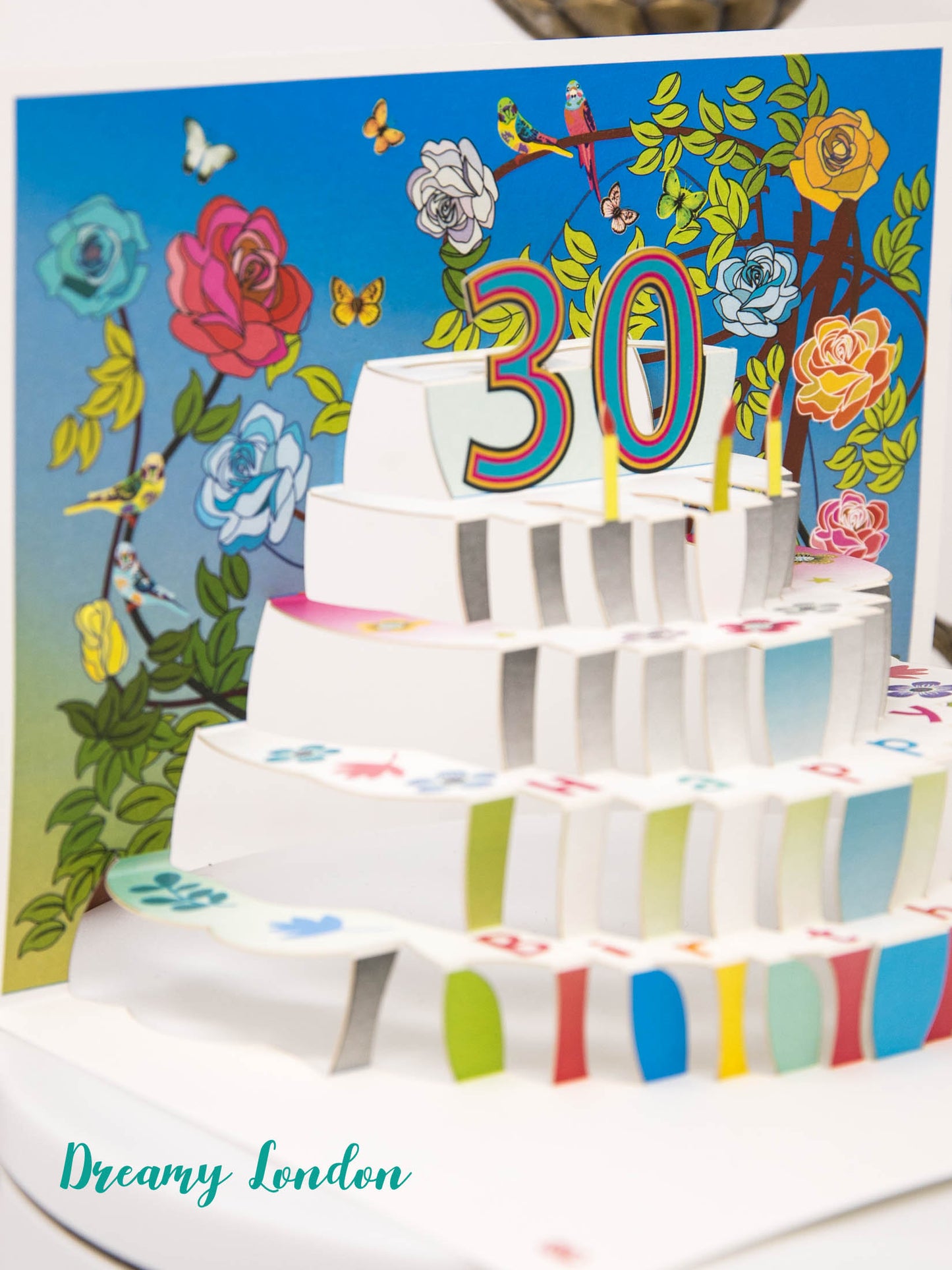 30th Pop Up Birthday Card - dreamylondon