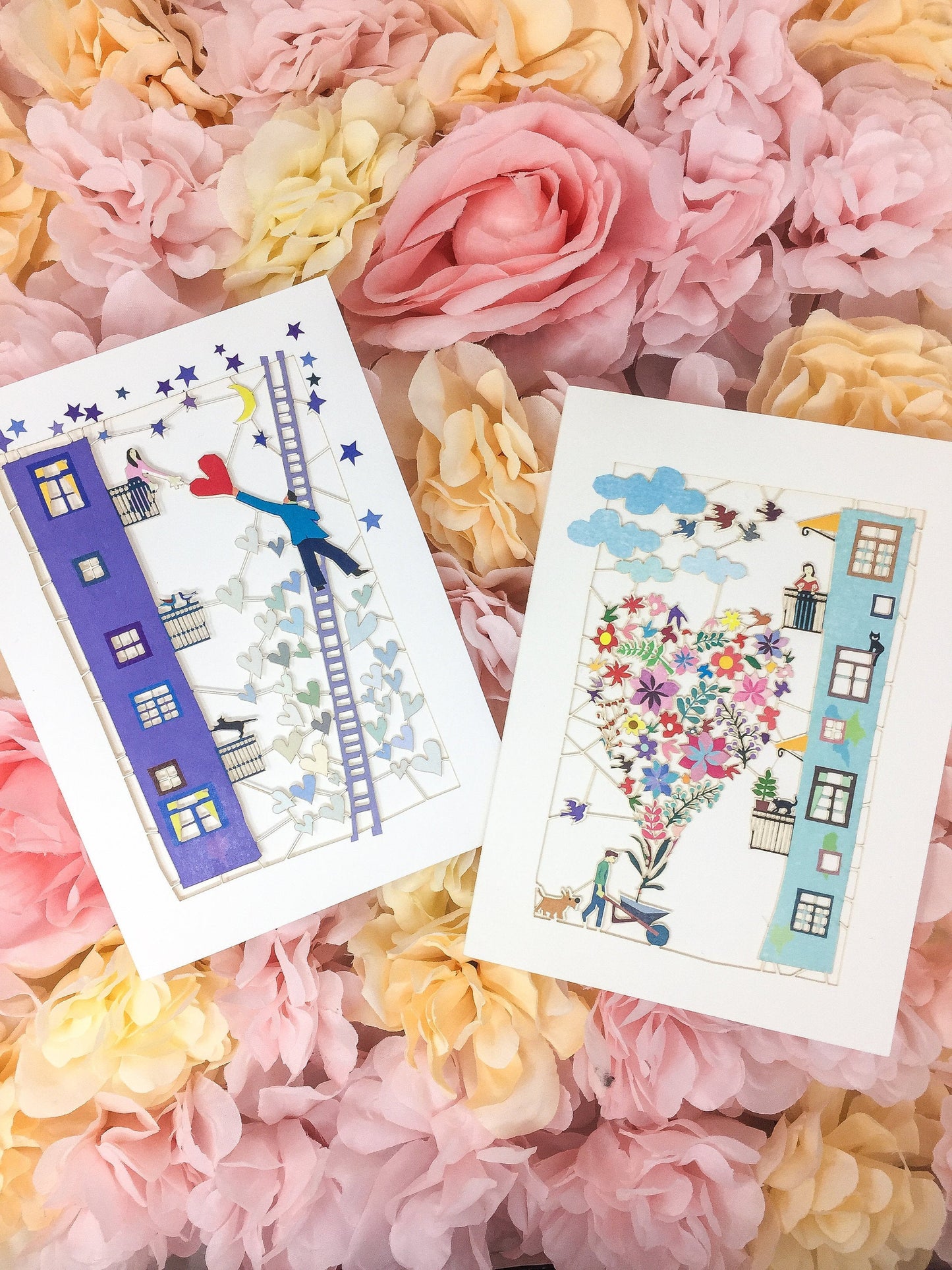 Love's in the Air Greeting Card - dreamylondon
