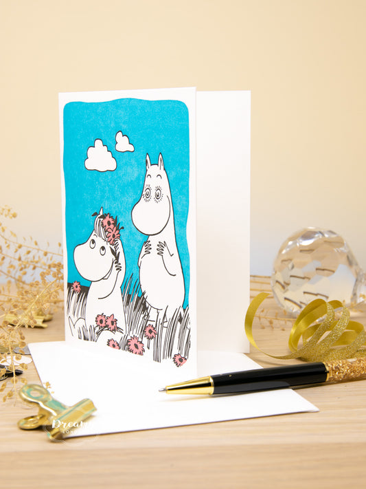 Moomin and Snorkmaiden Love Greeting Card