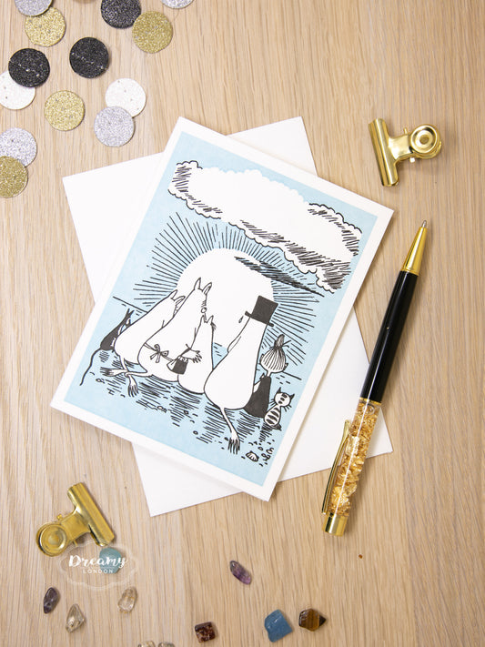 Moomin Family Goodbye Greeting Card