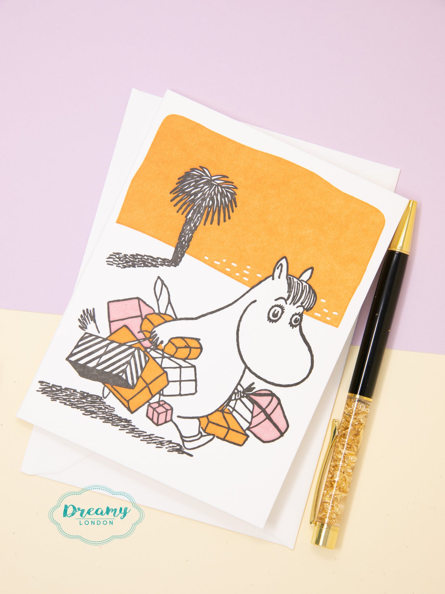 Moomin with Gifts Christmas Card
