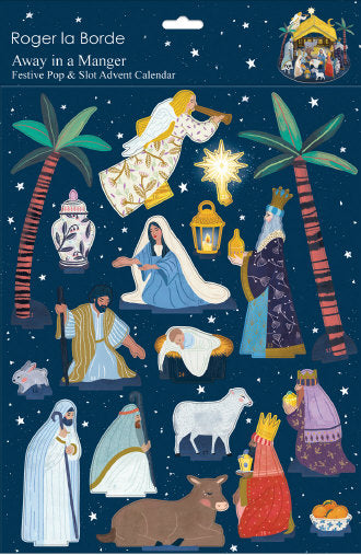 Away In A Manger Pop And Slot Advent Calendar 2023