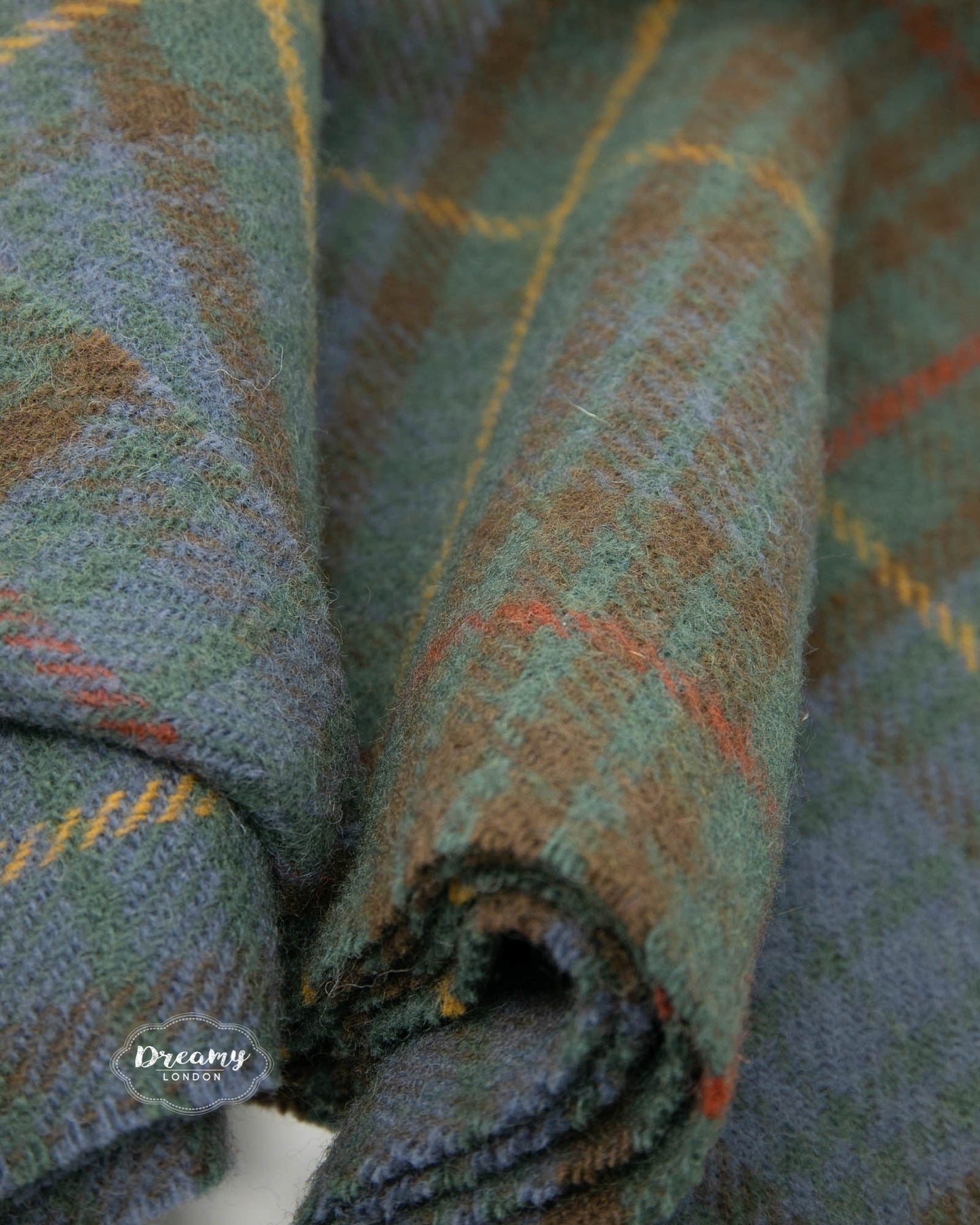 Antique Hunting Stewart Tartan Wool Blanket. Scottish Wool Blanket - dreamylondon