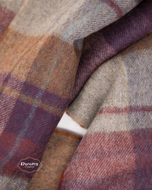 Plaid Wool Scarf - dreamylondon