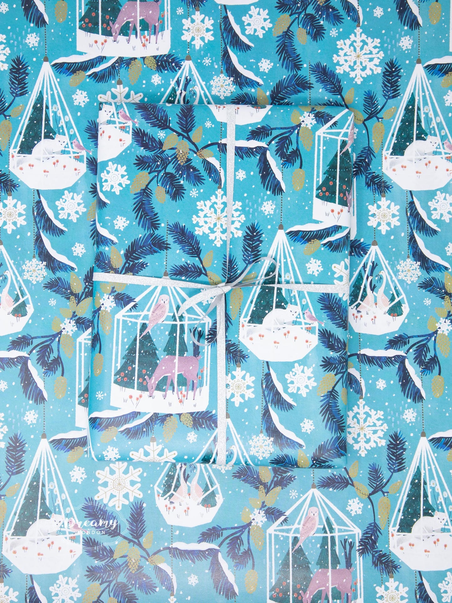 Winter Garden Reversible Gift Wrapping Paper