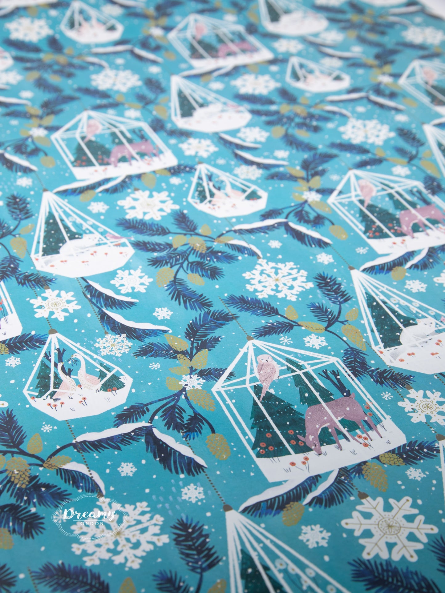 Winter Garden Reversible Gift Wrapping Paper