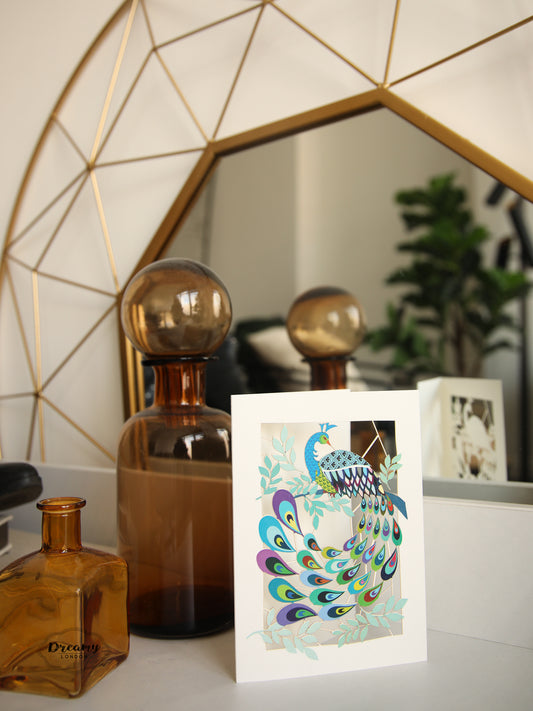 Peacock Greeting Card