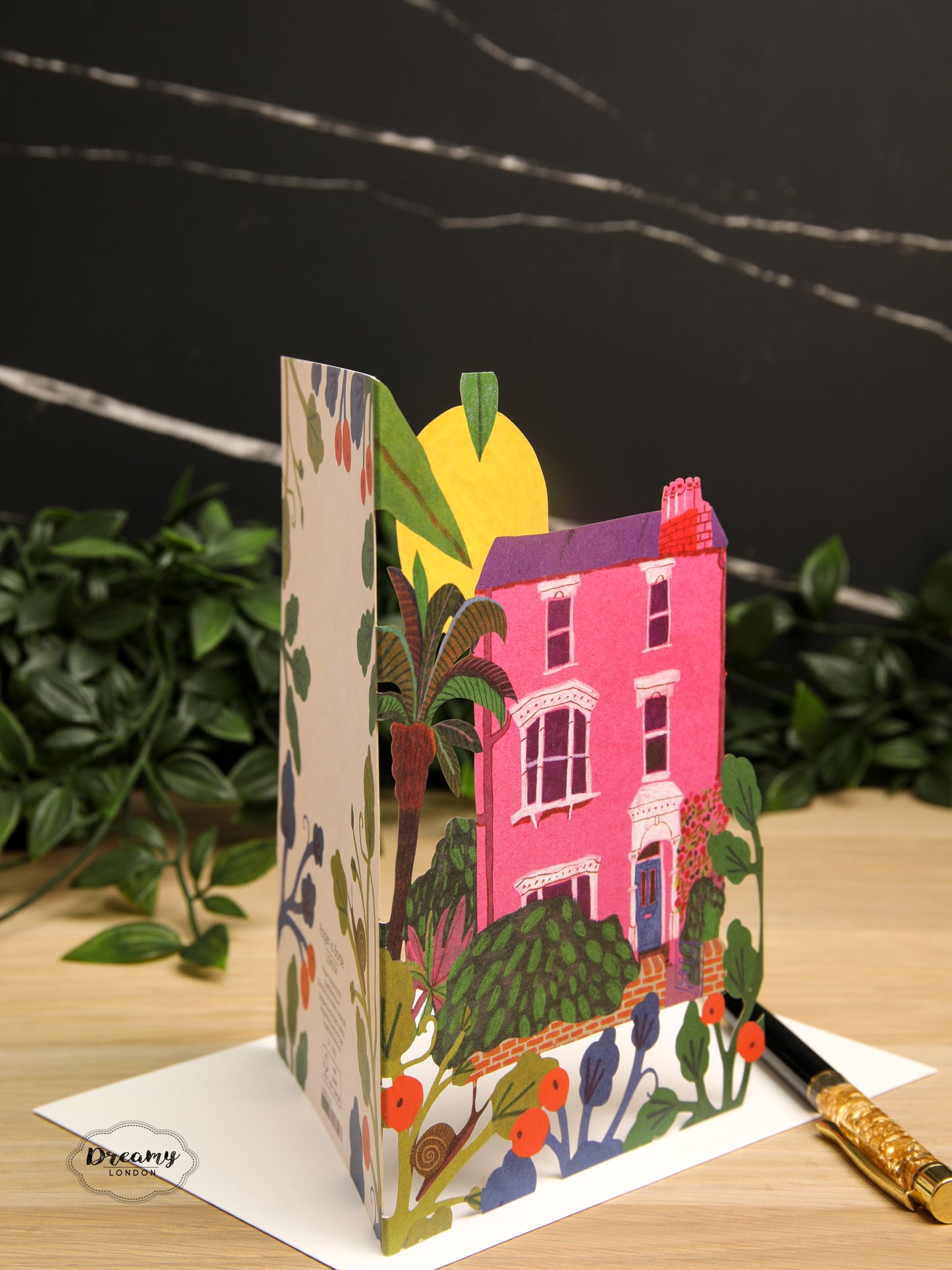 Laser cut Starflower New Home Card