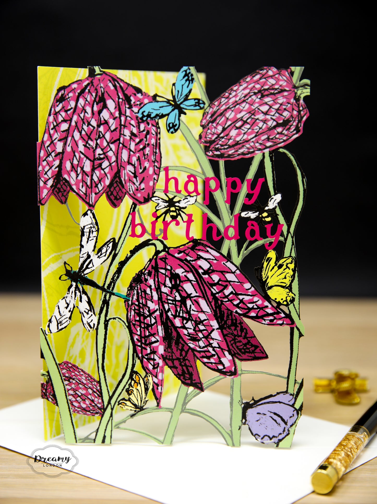 Blossoming Tulips Birthday Card