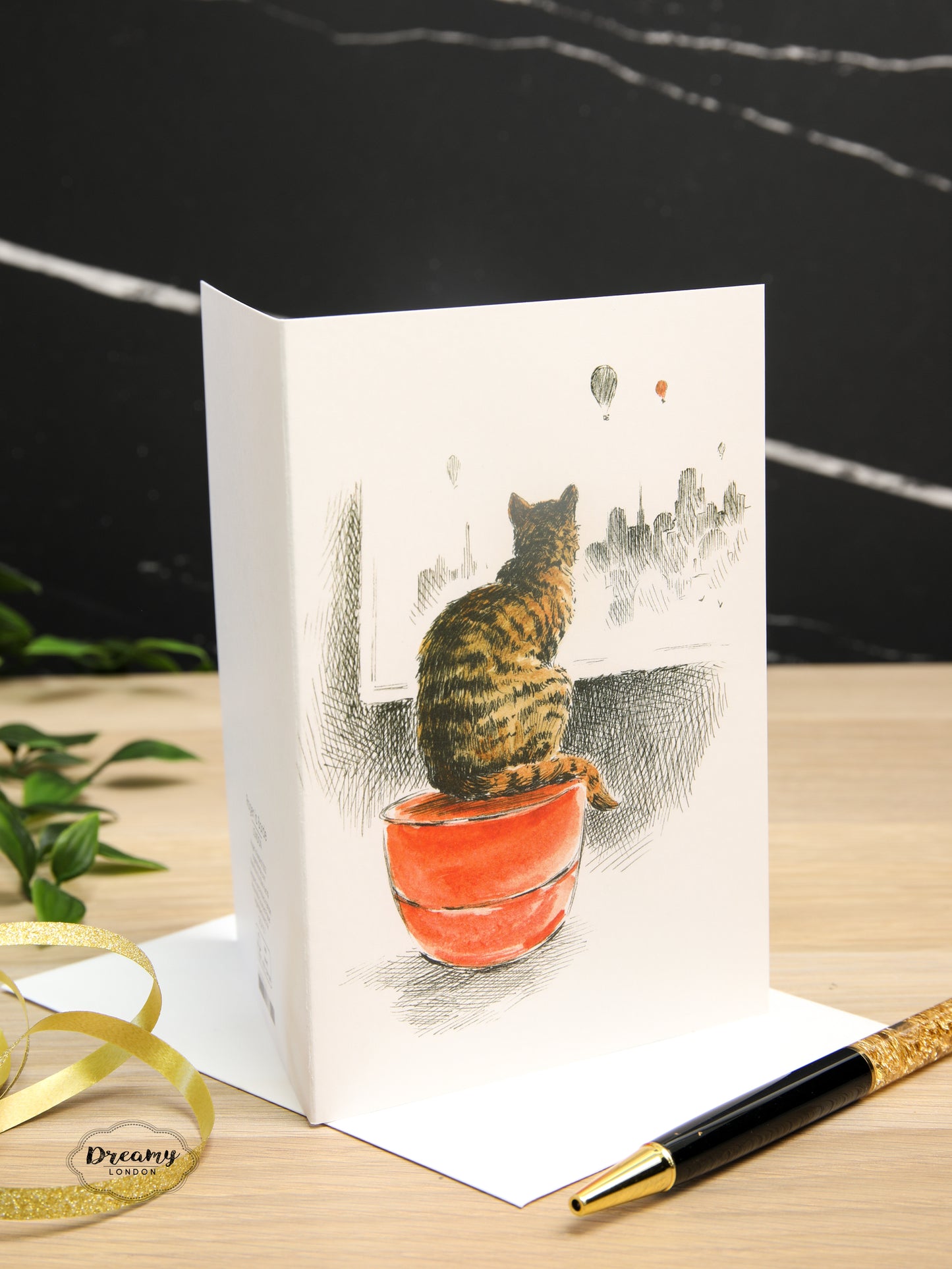 Curious Cat Greeting Card