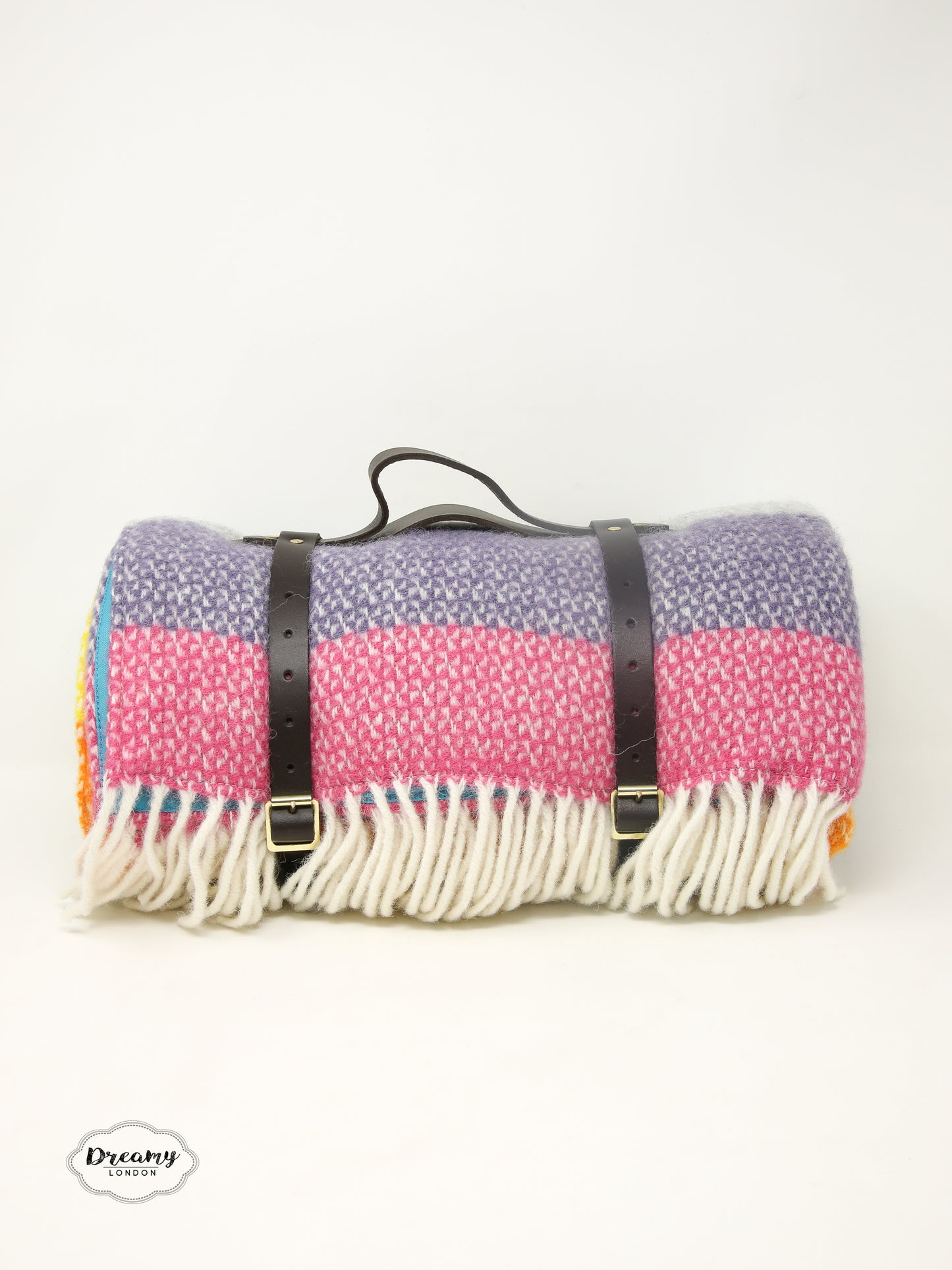 Harley Rainbow Herringbone Polo Picnic Blanket