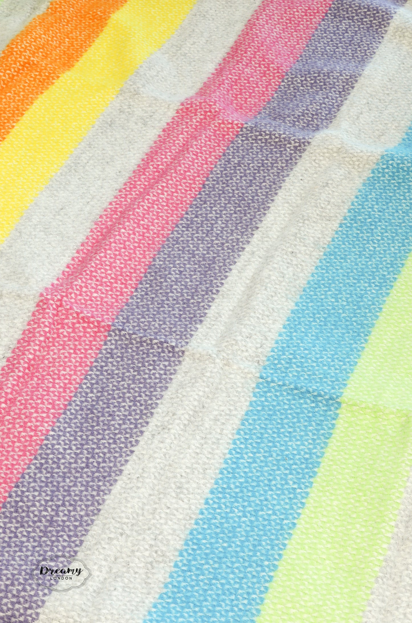 Harley Rainbow Herringbone Polo Picnic Blanket