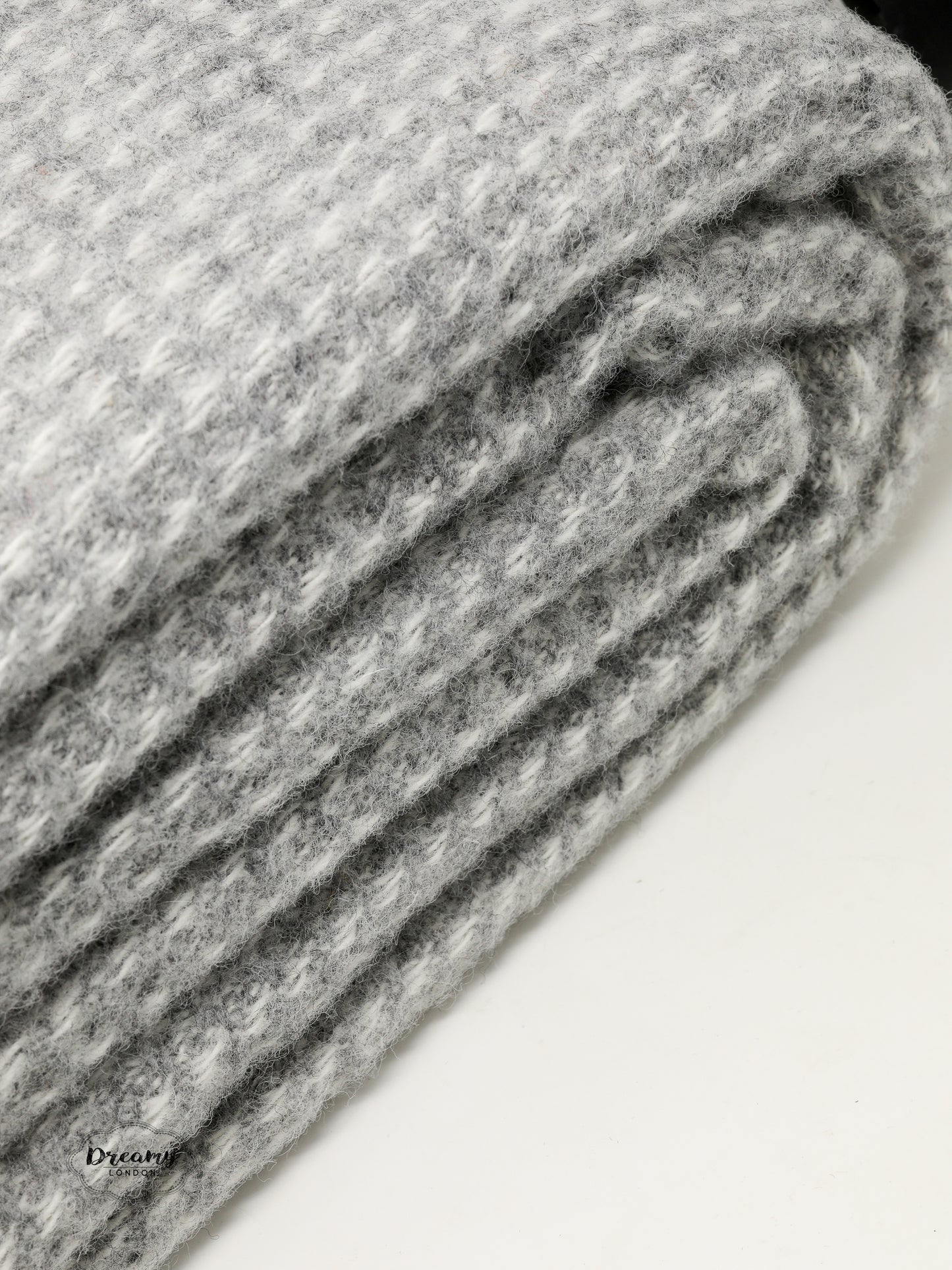 Oatmeal Wool Throw Blanket
