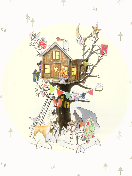 Treehouse Christmas 3D Pop & Slot Advent Calendar