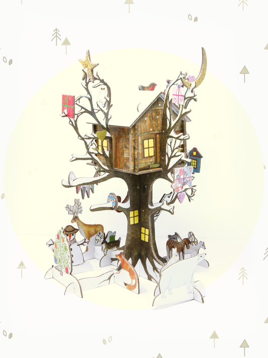 Treehouse Christmas 3D Pop & Slot Advent Calendar