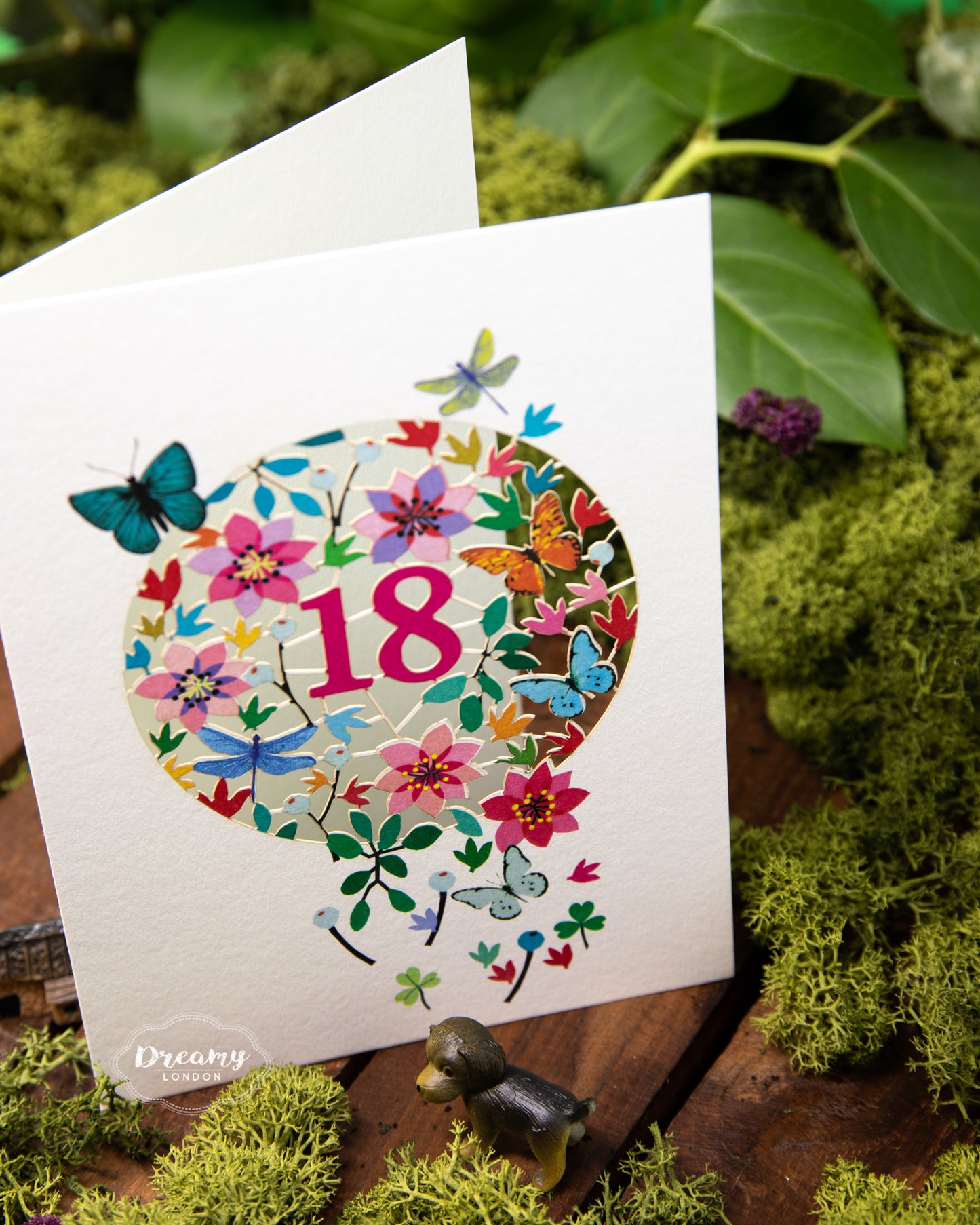 18th Butterflies Birthday Card - dreamylondon