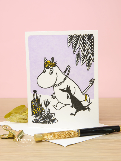 Moomin and Sniff Greeting Card