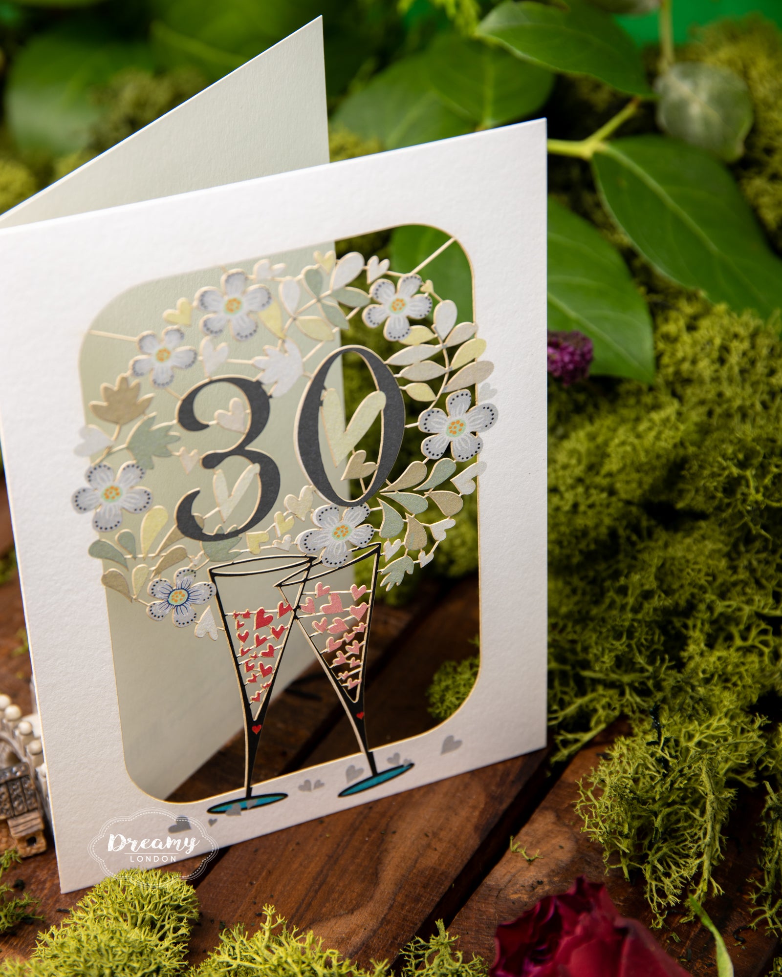 Pearl Anniversary 30th Wedding Anniversary Card - dreamylondon