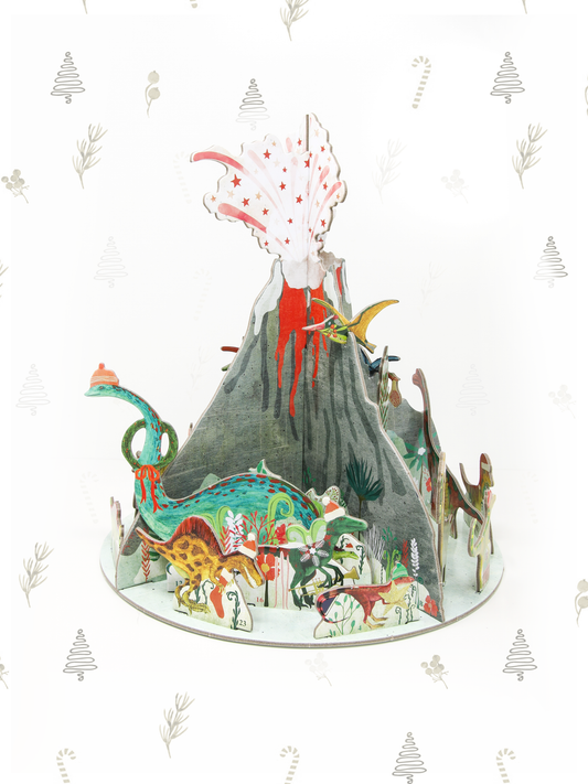 3D Dinosaur on Volcano Pop & Slot Advent Calendar