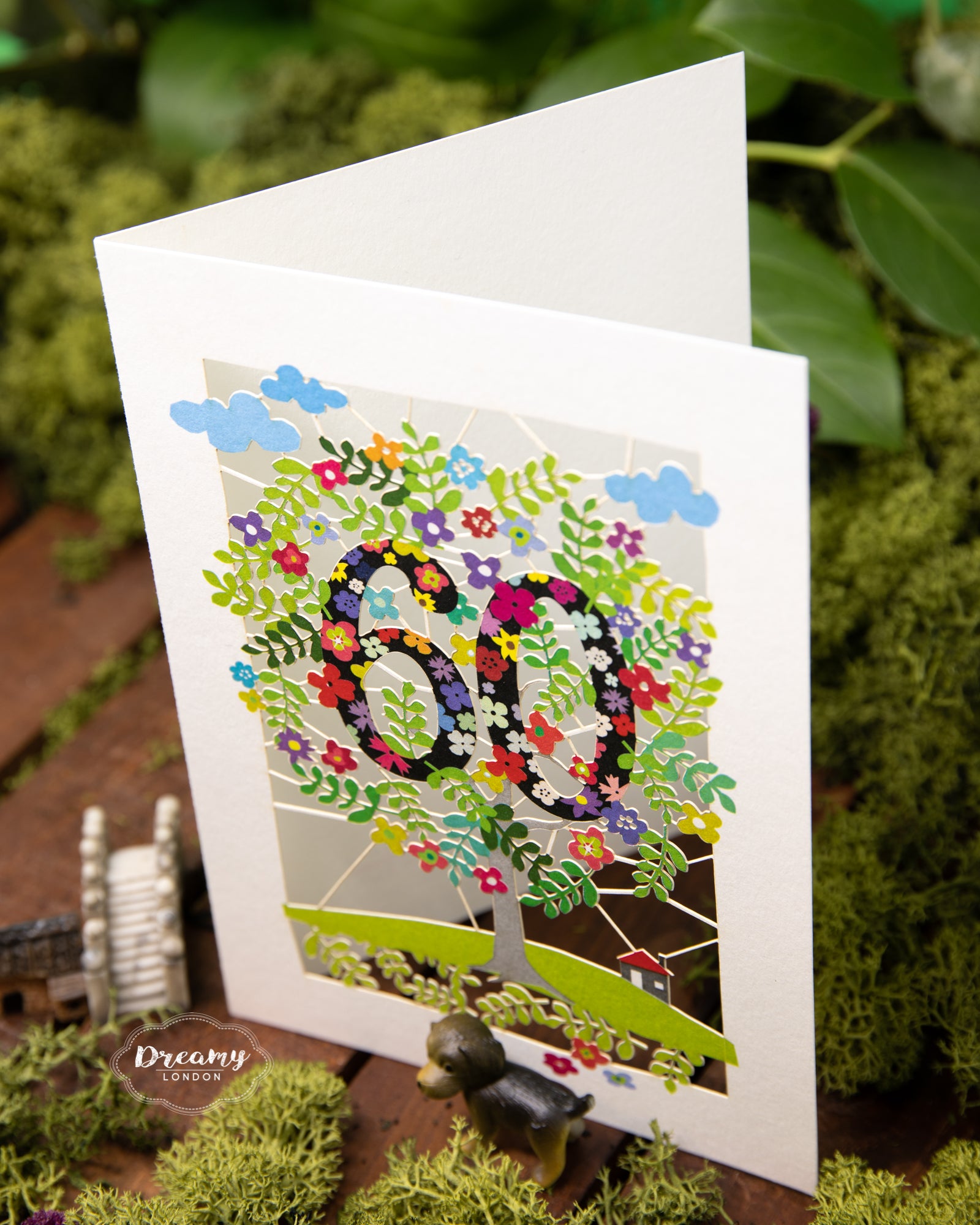 60th Tree of Life Birthday Card - dreamylondon