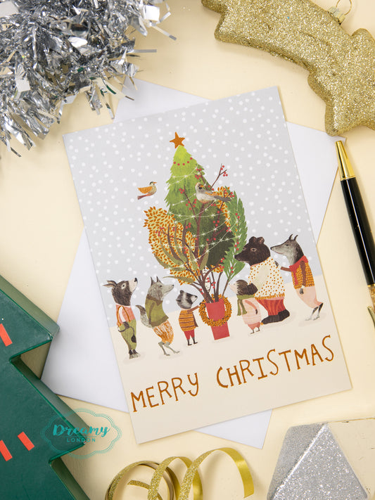 Christmas Procession Standard Card
