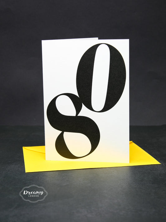 Bold 80th Birthday Card