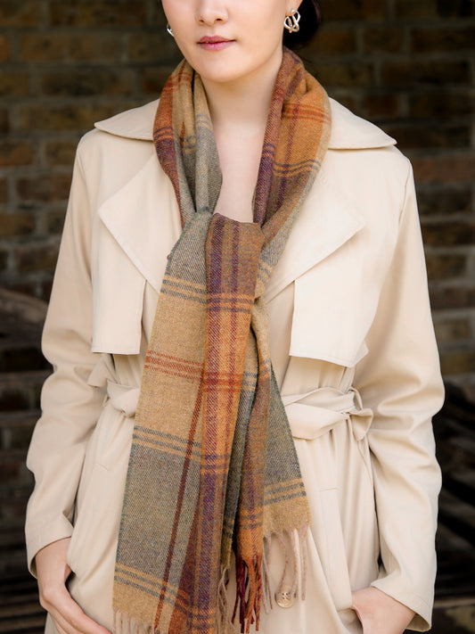 Madison Tartan Wool Scarf