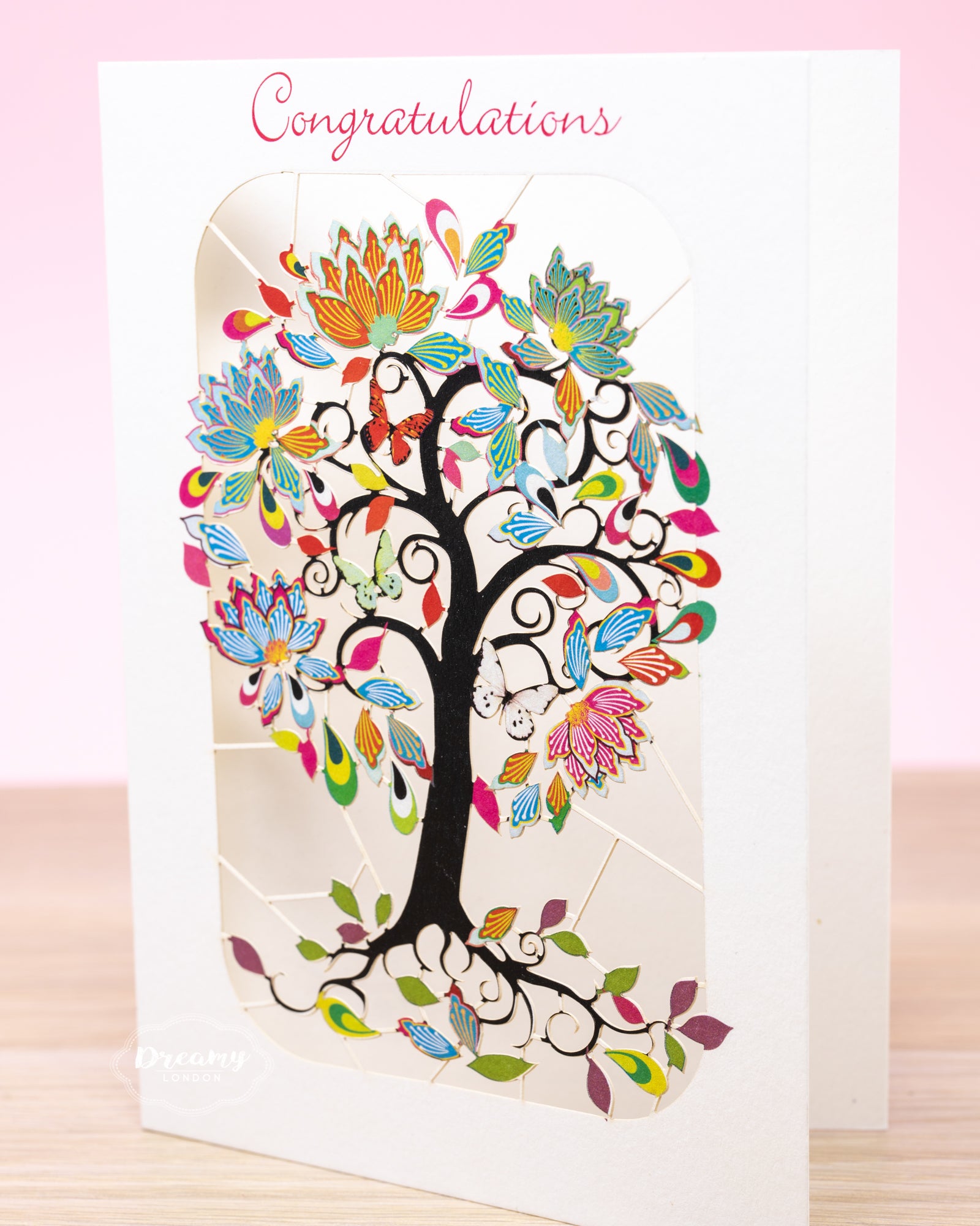 Tree of Life  Congratulations Card,  Congratulatory Card for Expecting Parents - dreamylondon