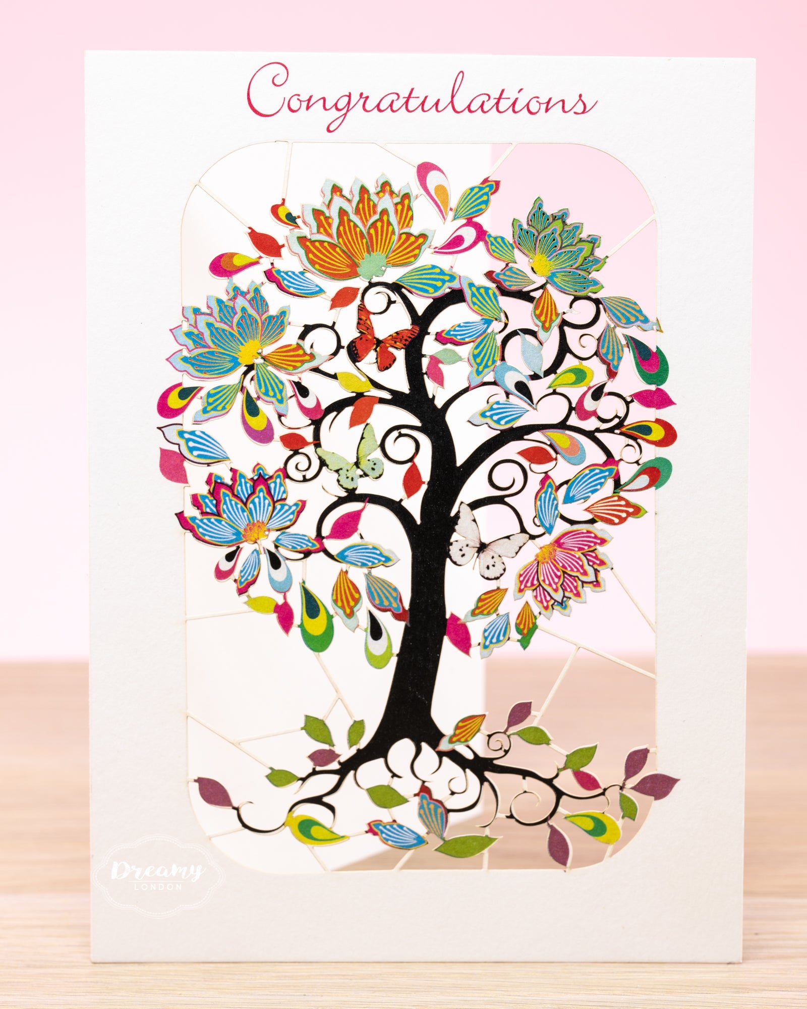Tree of Life  Congratulations Card,  Congratulatory Card for Expecting Parents - dreamylondon