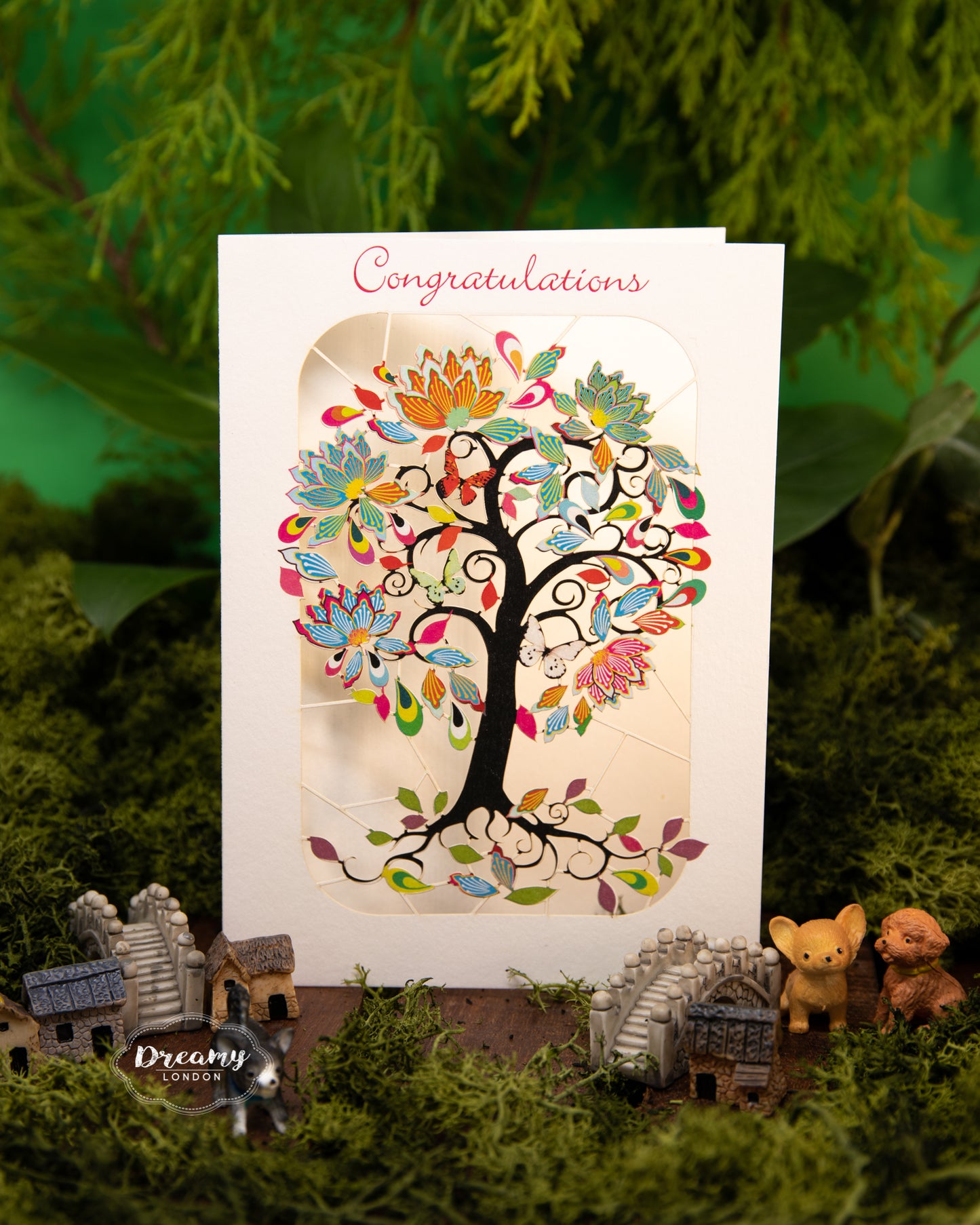 Tree of Life  Congratulations Card,  Congratulatory Card for Expecting Parents - dreamylondon