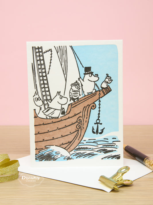 Moomin on Vacation Greeting Card