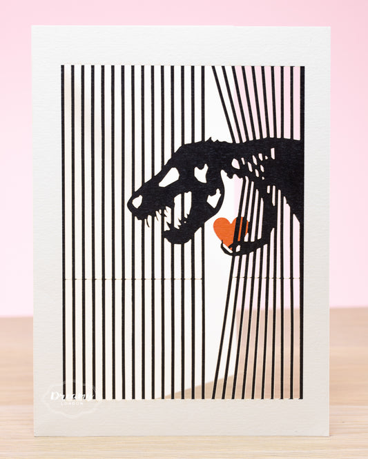 Dinosaur's Love Card - dreamylondon
