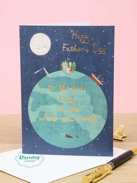 Best Dad in the World Father's Day Greeting Card