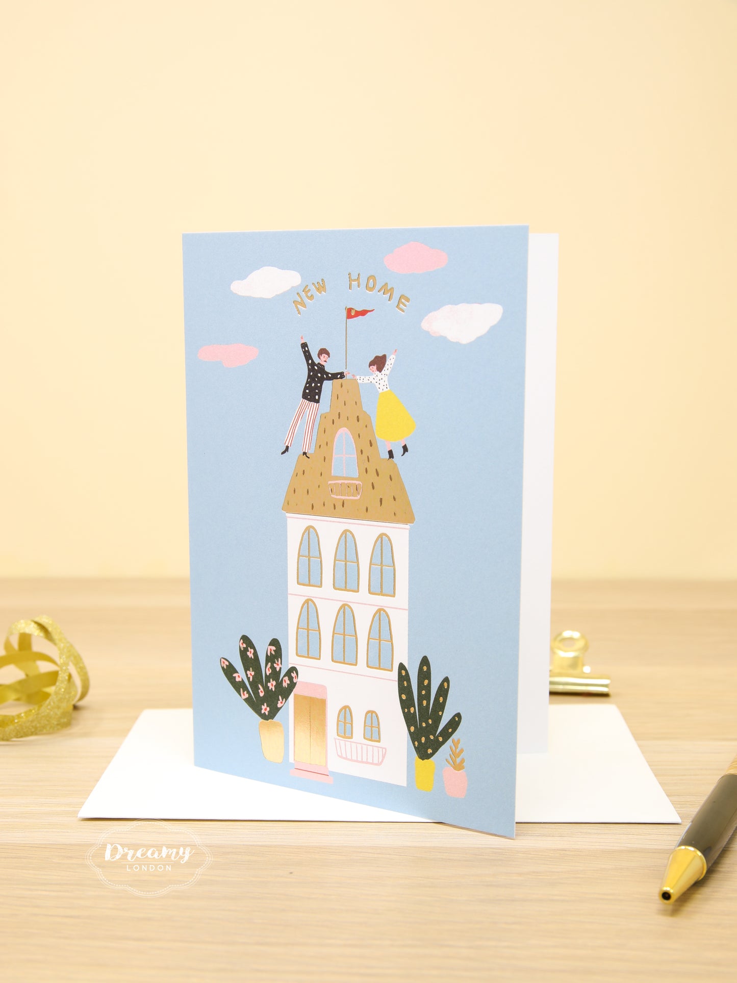 Cute Couple Moving In New Home Card