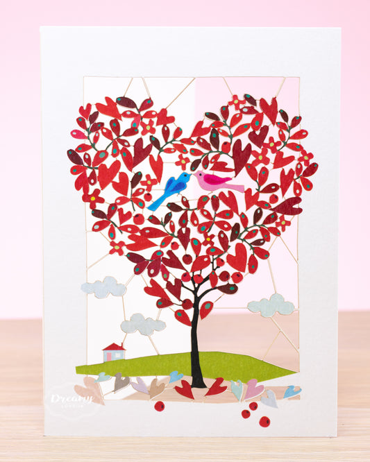 Love Birds Greeting Card - dreamylondon