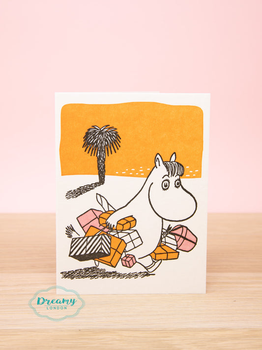 Moomin with Gifts Christmas Card