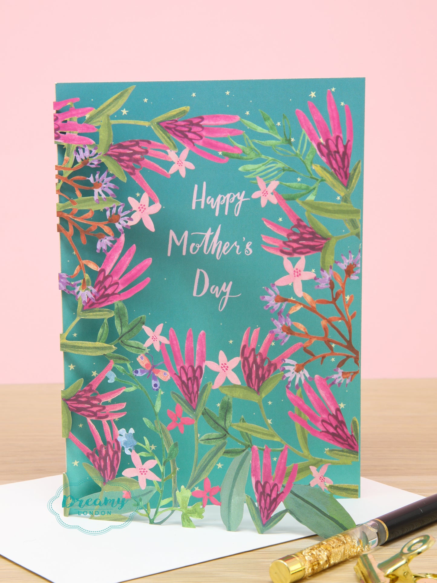 Floral Garden Laser Cut Mother's Day Card